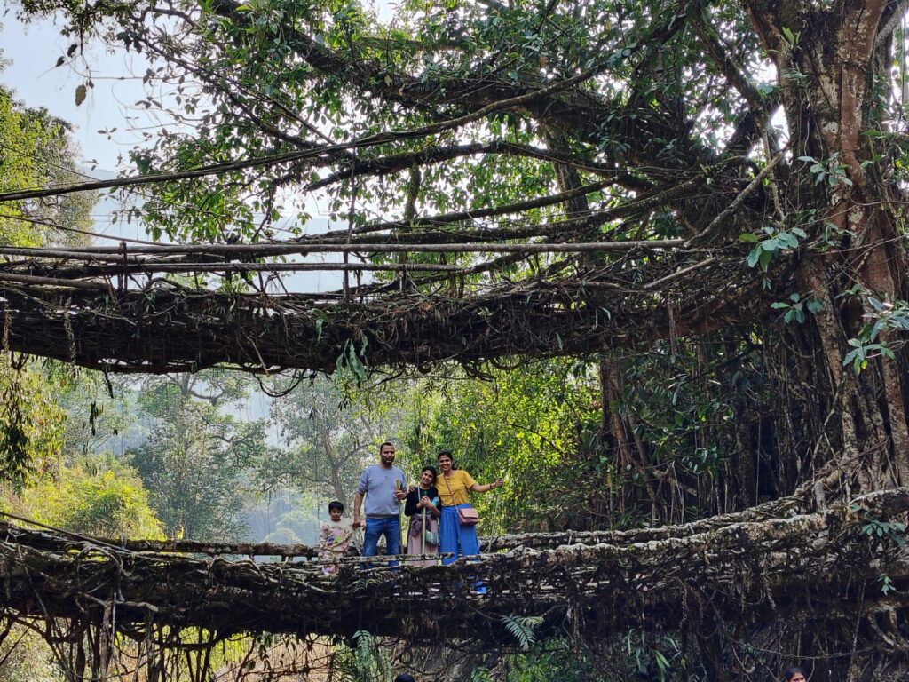 At Double Decker Root Bridge at Cherrapunji
