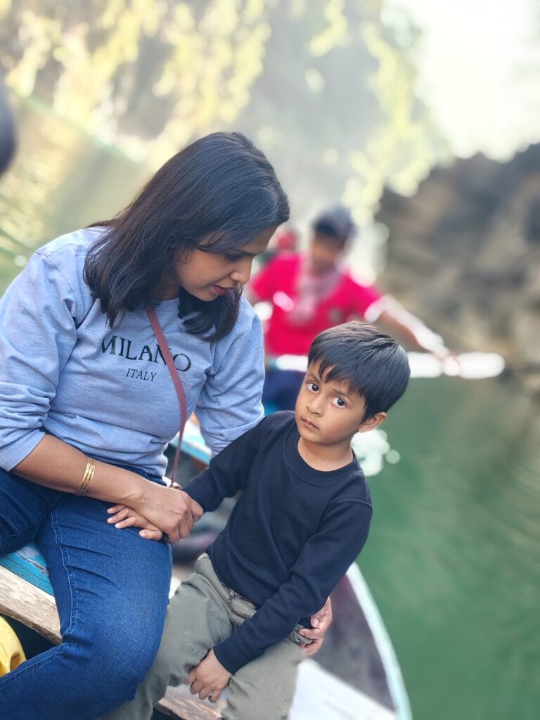 Nanhe Raja Catching the fishes at Dawki