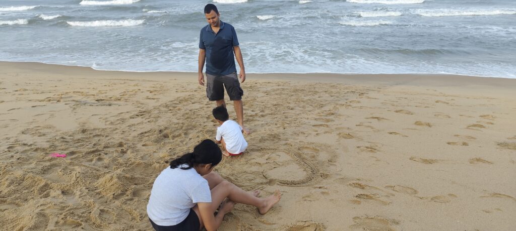 Family Time at Varkala Beach