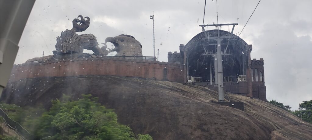 Jatayu Statue from the Ropeway