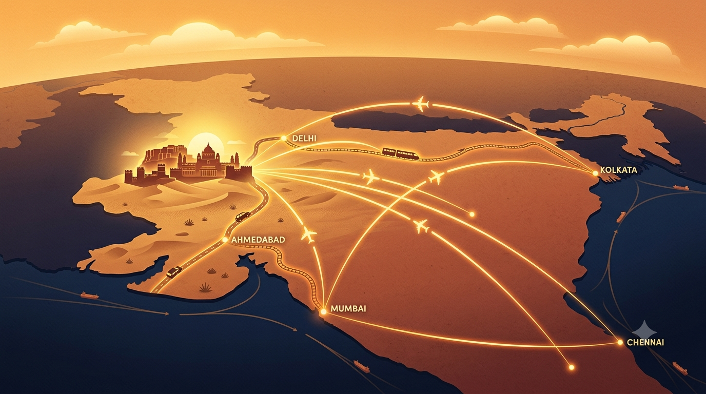 How to Reach Rajasthan From Your City: Best Way to Arrive Jaipur, Udaipur & Jaisalmer