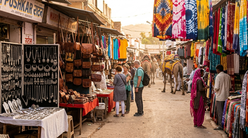 Gemini_Generated_Image_b558ocb558ocb558 Pushkar Bazaar shopping during a Jaipur to Pushkar day trip