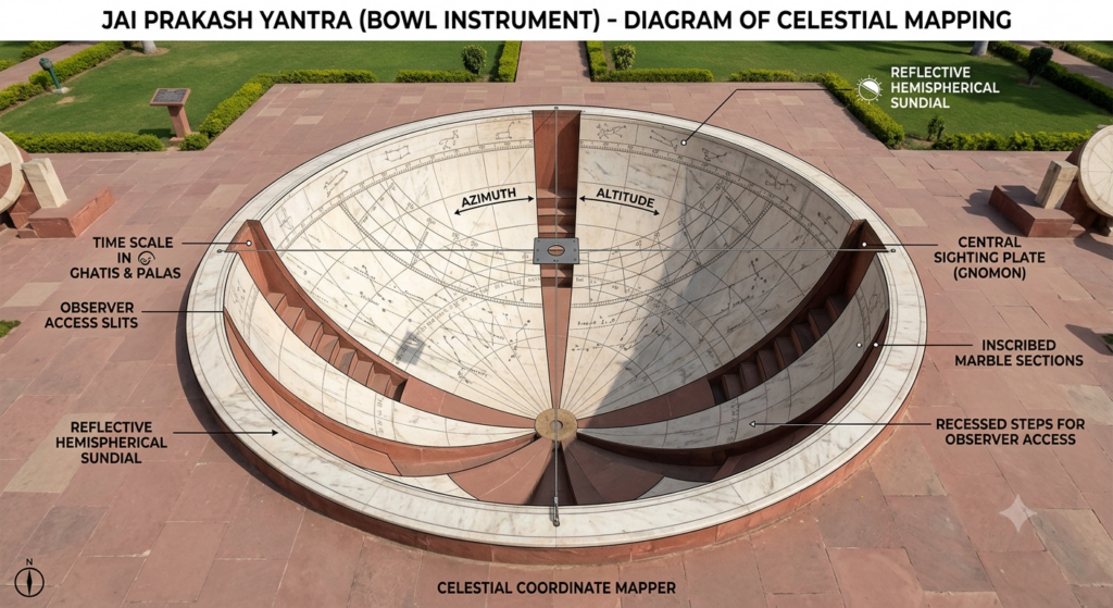 Jai Prakash Yantra astronomical bowl instrument at Jantar Mantar Jaipur