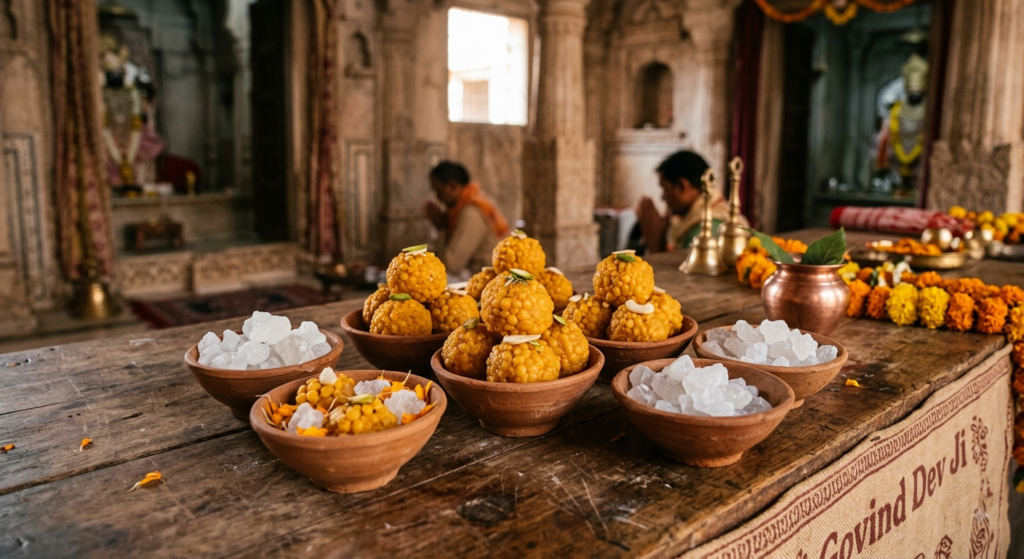 Gemini_Generated_Image_zcksa9zcksa9zcks Prasad offerings at Salasar Balaji temple during a day trip from Jaipur