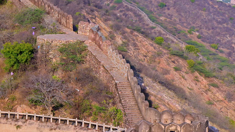  Aravalli hills and forest trail inside Nahargarh Biological Park safari zone