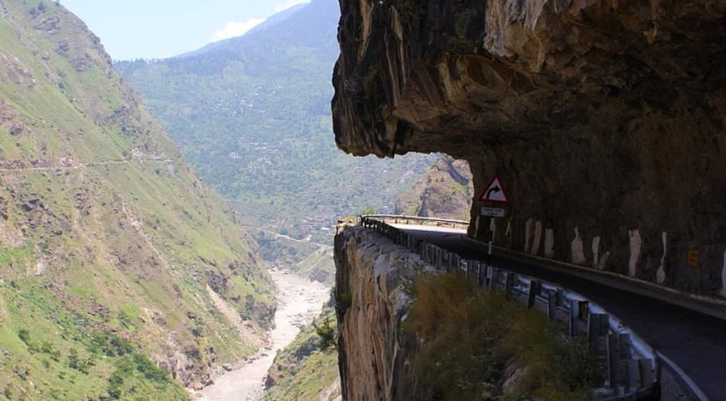 Hindustan-Tibet-Road Road to Kalpa Kinnaur along the Hindustan-Tibet highway