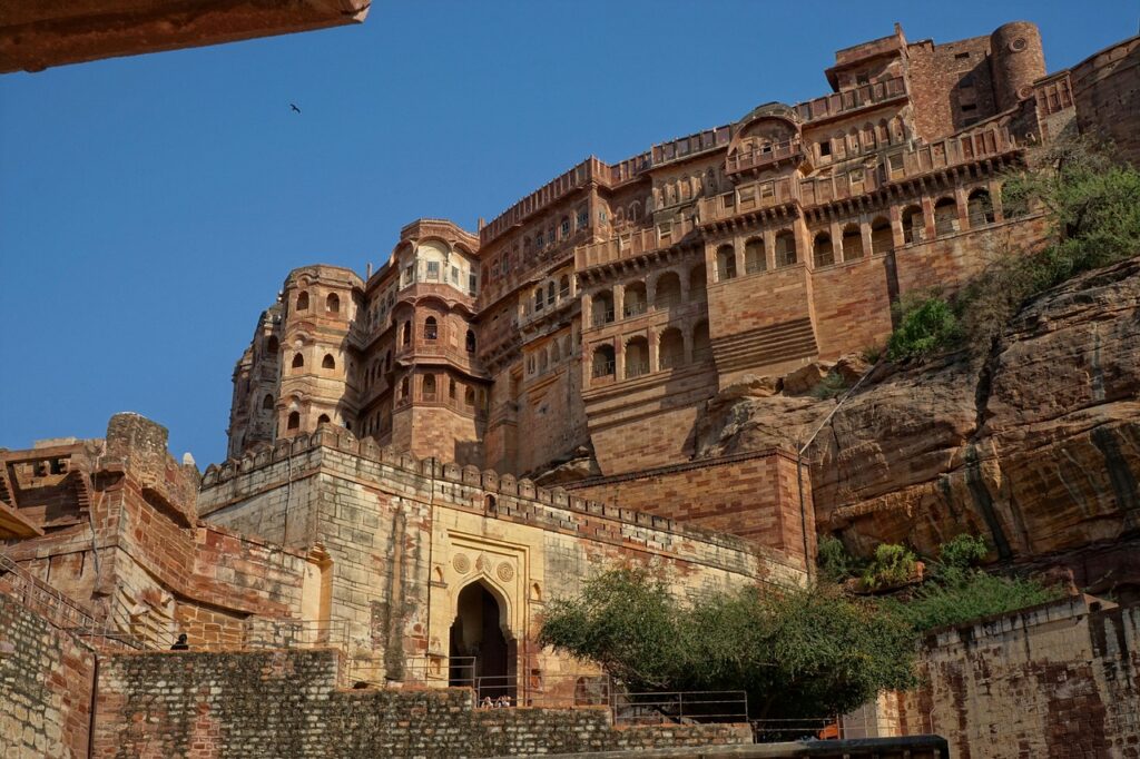 Mehrangarh Fort towering over the Blue City, one of the top places to visit in Jodhpur
