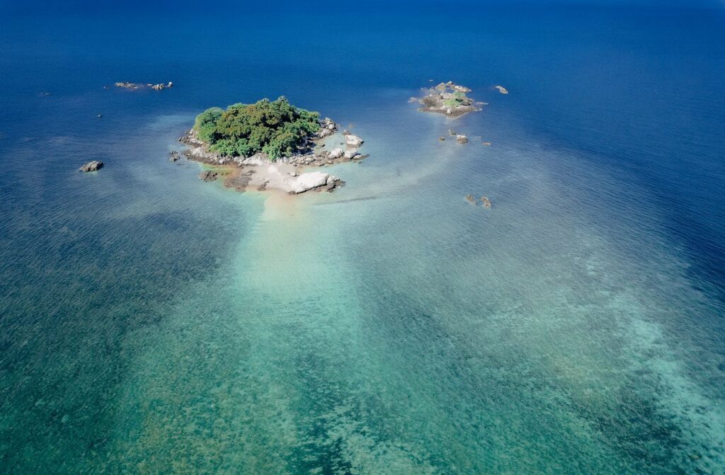  Aerial view of Shaheed Dweep for Neil Island sightseeing