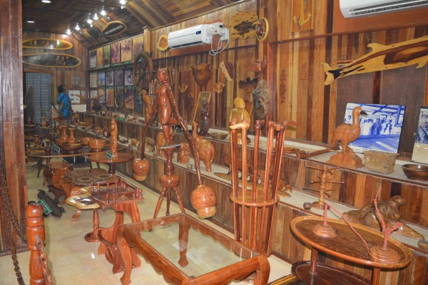 Andaman islands-anthropological-museum-port-blair Model of a traditional dwelling inside the Zonal Anthropological Museum Port Blair