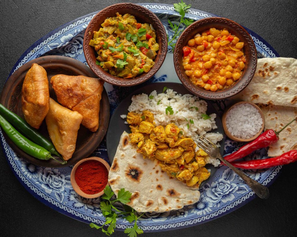 Home-style veg meal at a vegetarian restaurant in Neil Island
