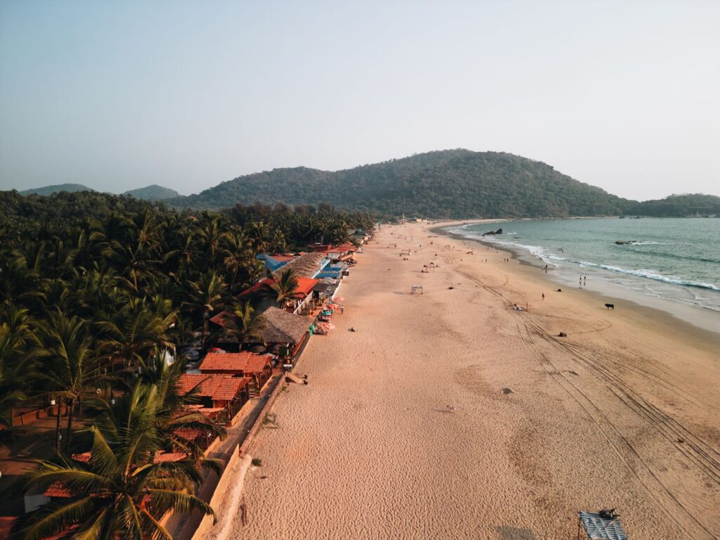 Crescent bay at Palolem, a favourite among places to visit in South Goa