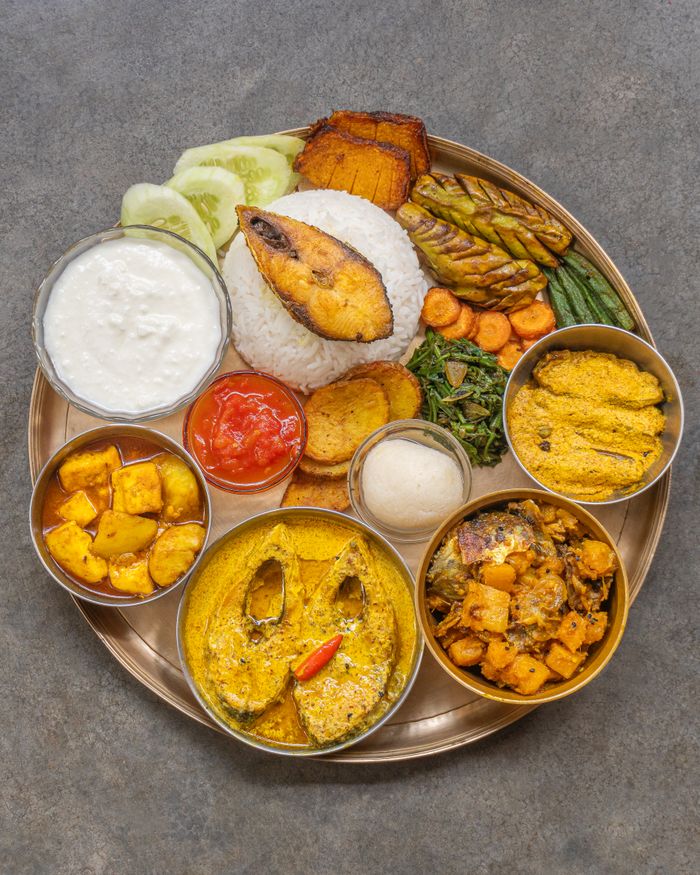  Fish thali, a favourite at seafood and non-veg restaurants in Goa