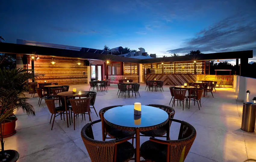 Rooftop dinner at one of the best restaurants in Port Blair with a sea view